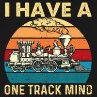 I Have A One Track Mind Trainspotter Model Train Railroad Ornament thumb 1