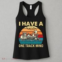 I Have A One Track Mind Trainspotter Model Train Railroad Women's Tank Top thumb 3