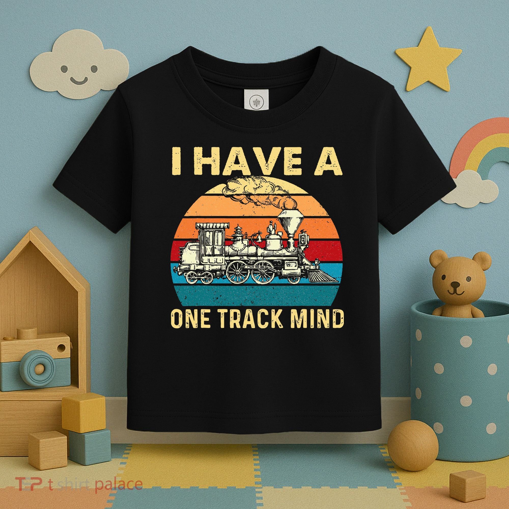 I Have A One Track Mind Trainspotter Model Train Railroad Toddler T-Shirt