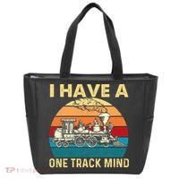 I Have A One Track Mind Trainspotter Model Train Railroad Tote Bag thumb 0