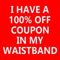 I Have A 100 Off Coupon In My Waistband Santa Hat thumb 1