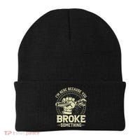 I'm Here Because You Broke Something Funny Mechanic Beanie thumb 0