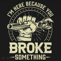 I'm Here Because You Broke Something Funny Mechanic Women's Hoodie thumb 2
