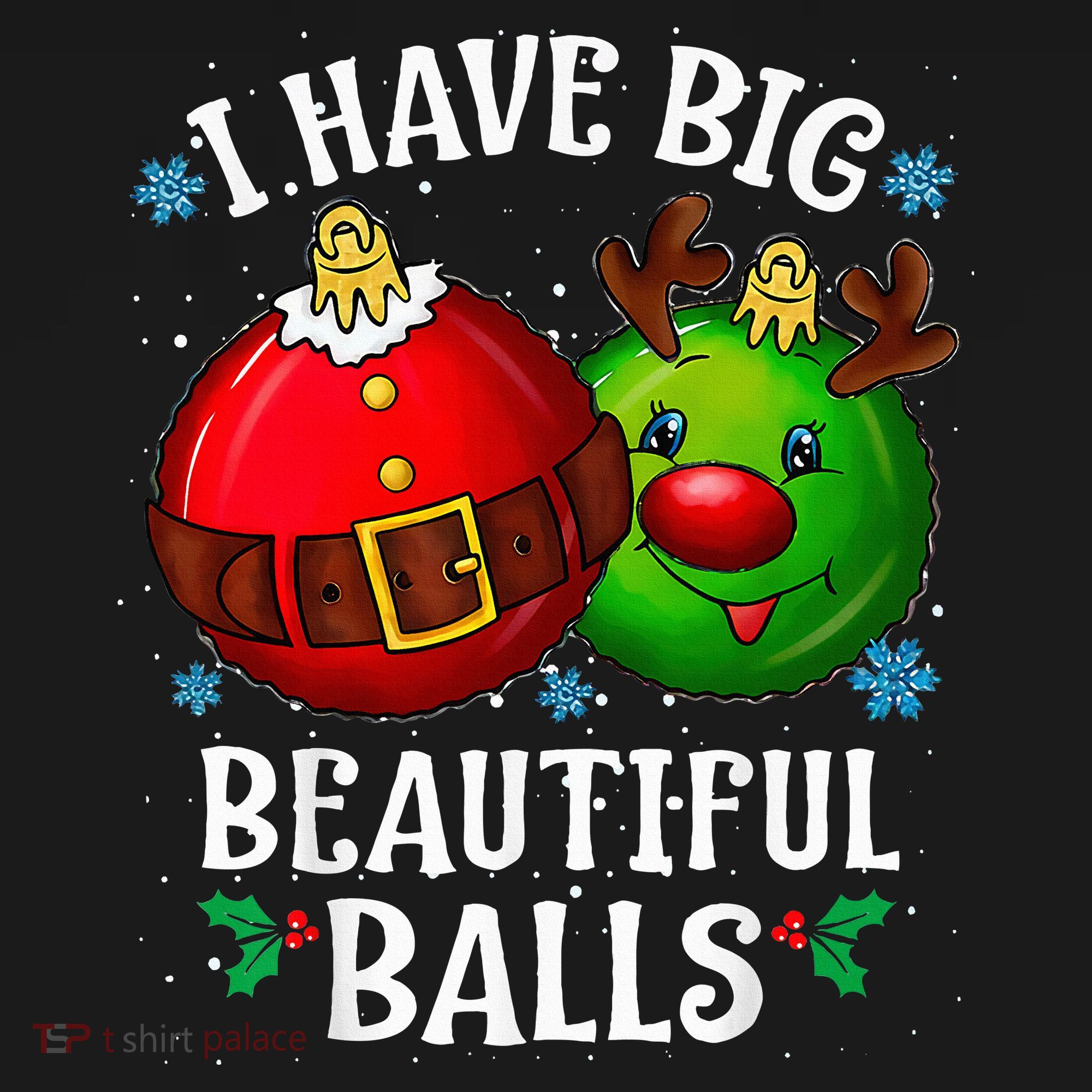 I Have Big Beautiful Balls Adult Holiday Women's Hoodie