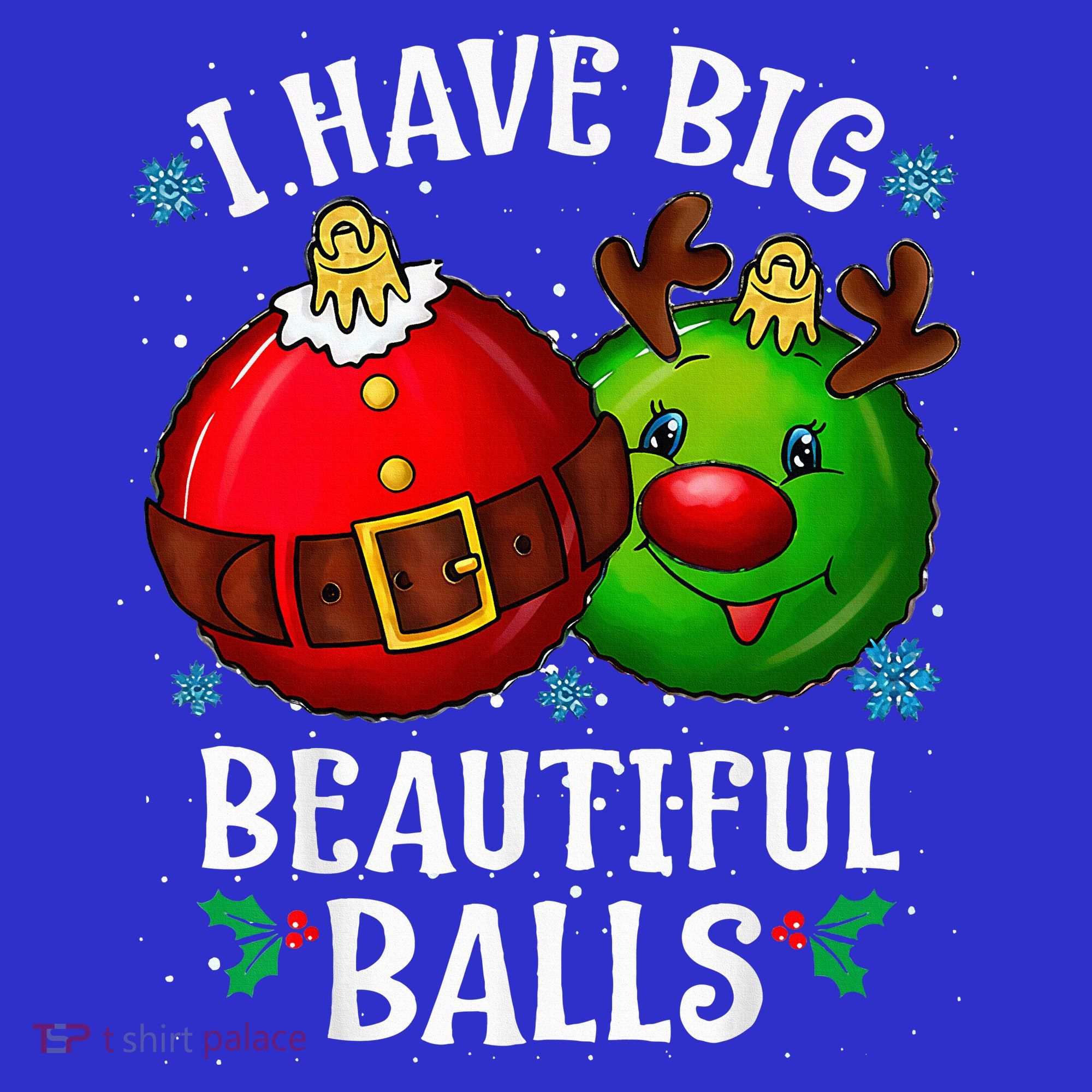 I Have Big Beautiful Balls Adult Holiday Polo