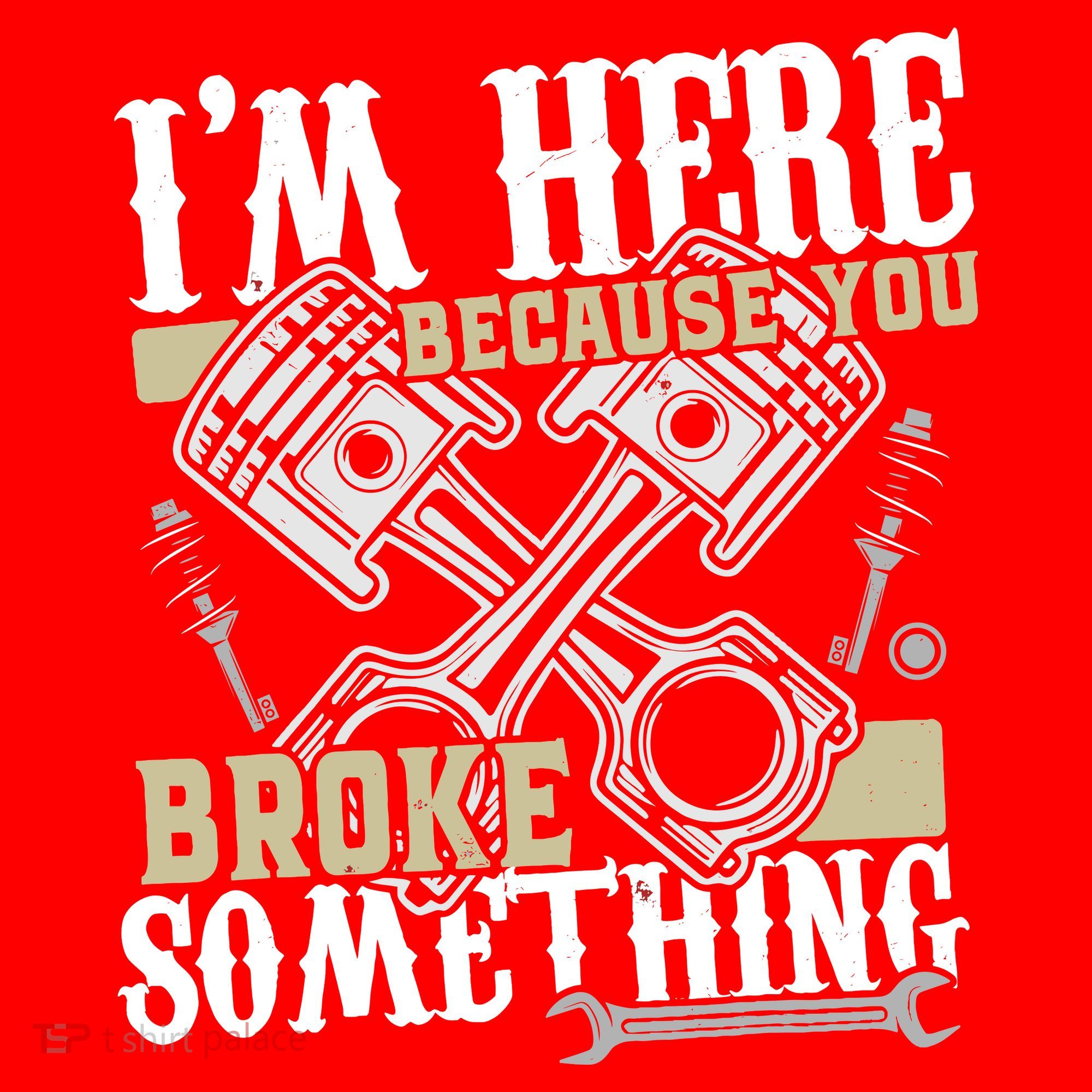 IM Here Because You Broke Something Funny Mechanic Gift Santa Hat