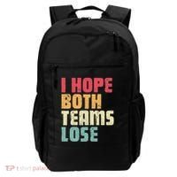 I Hope Both Teams Lose Funny American Football Backpack thumb 0