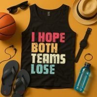 I Hope Both Teams Lose Funny American Football Tank Top thumb 4
