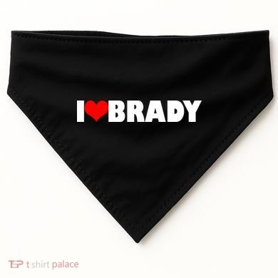 I Heart Brady USA-Made Doggie Bandana