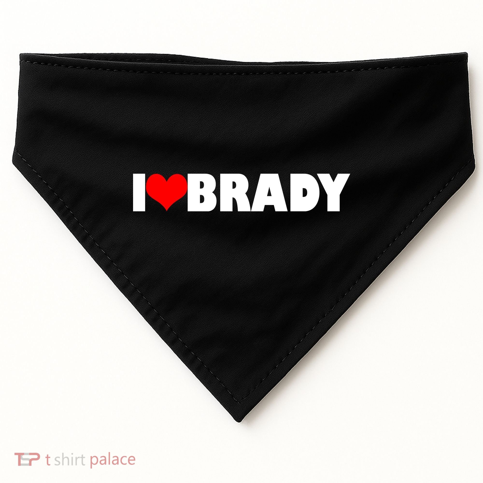 I Heart Brady USA-Made Doggie Bandana