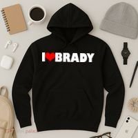I Heart Brady Hoodie thumb 3