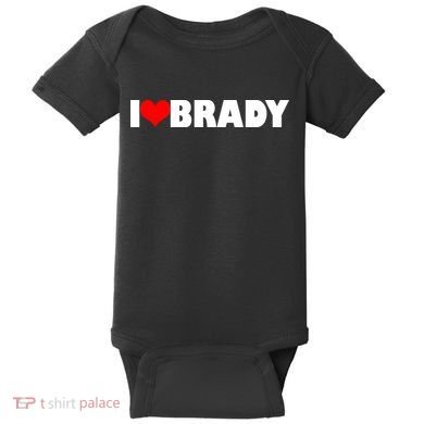 I Heart Brady Baby Bodysuit