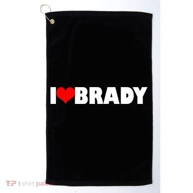 I Heart Brady Golf Towel