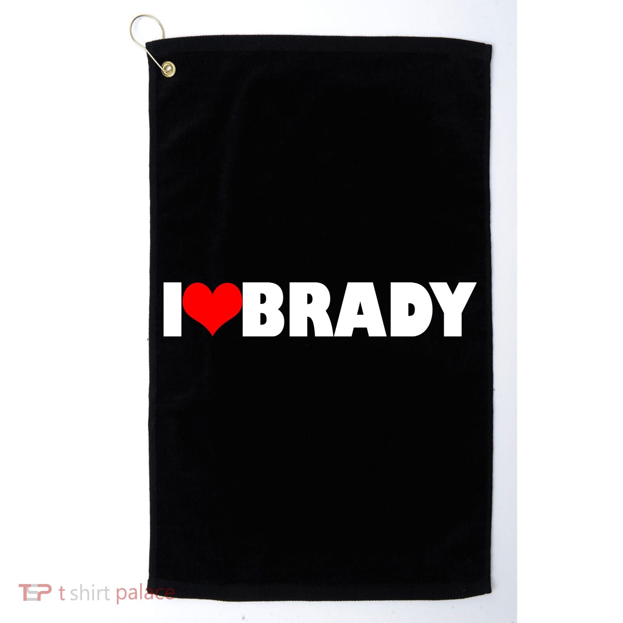 I Heart Brady Golf Towel