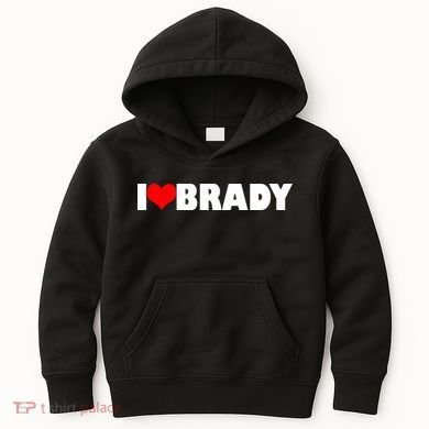 I Heart Brady Kids Hoodie