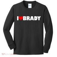 I Heart Brady Kids Long Sleeve Shirt thumb 0