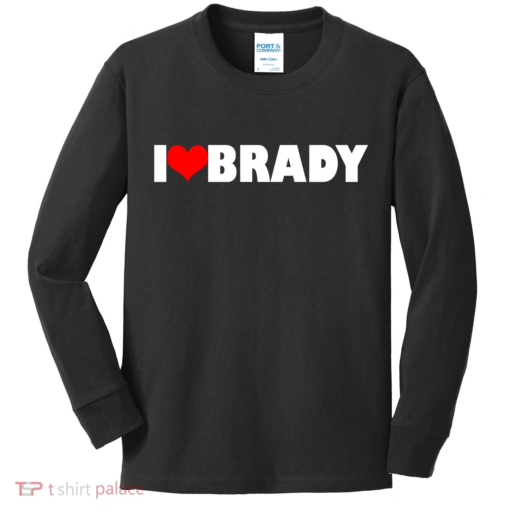I Heart Brady Kids Long Sleeve Shirt