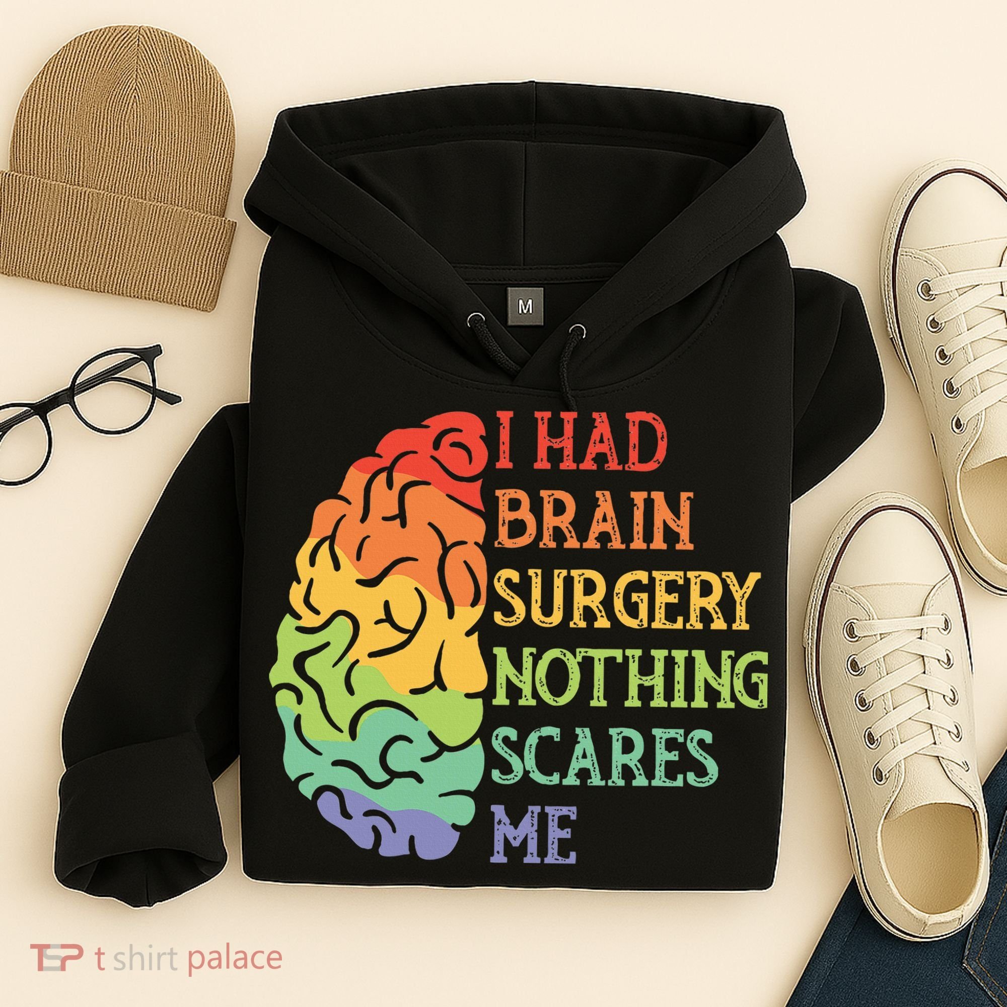 I Had Brain Surgery Nothing Scares Me Survivor Hoodie