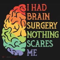 I Had Brain Surgery Nothing Scares Me Survivor Women's Hoodie thumb 2
