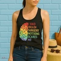 I Had Brain Surgery Nothing Scares Me Survivor Women's Tank Top thumb 2