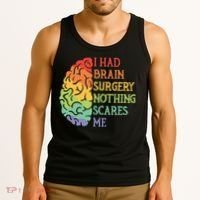 I Had Brain Surgery Nothing Scares Me Survivor Tank Top thumb 3