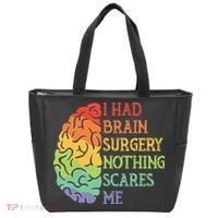 I Had Brain Surgery Nothing Scares Me Survivor Tote Bag thumb 0