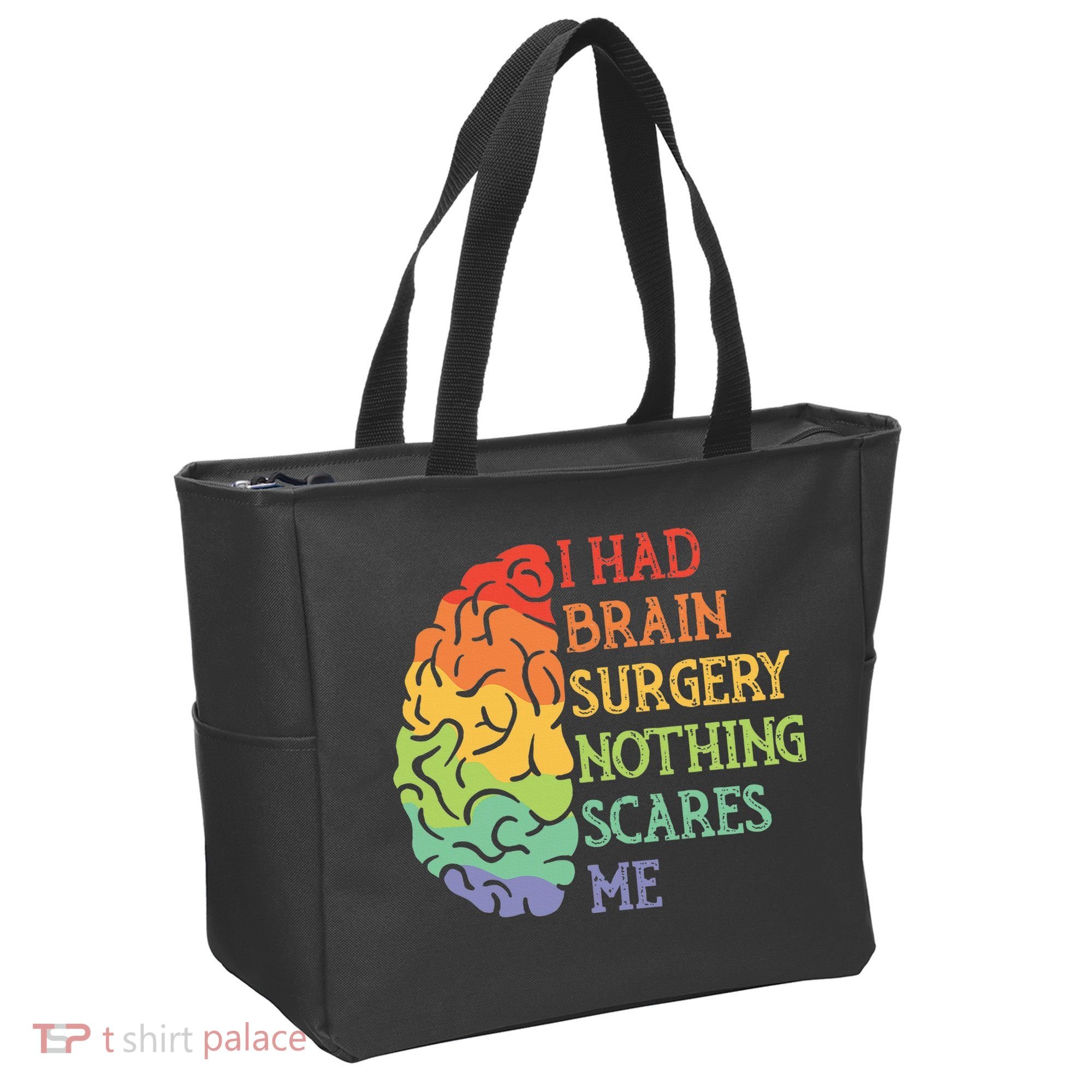 I Had Brain Surgery Nothing Scares Me Survivor Tote Bag