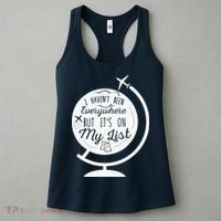 I Havent Been Everywhere But Its On My List Travel Hiking Women's Tank Top thumb 3
