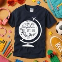 I Havent Been Everywhere But Its On My List Travel Hiking Kids T-Shirt thumb 3