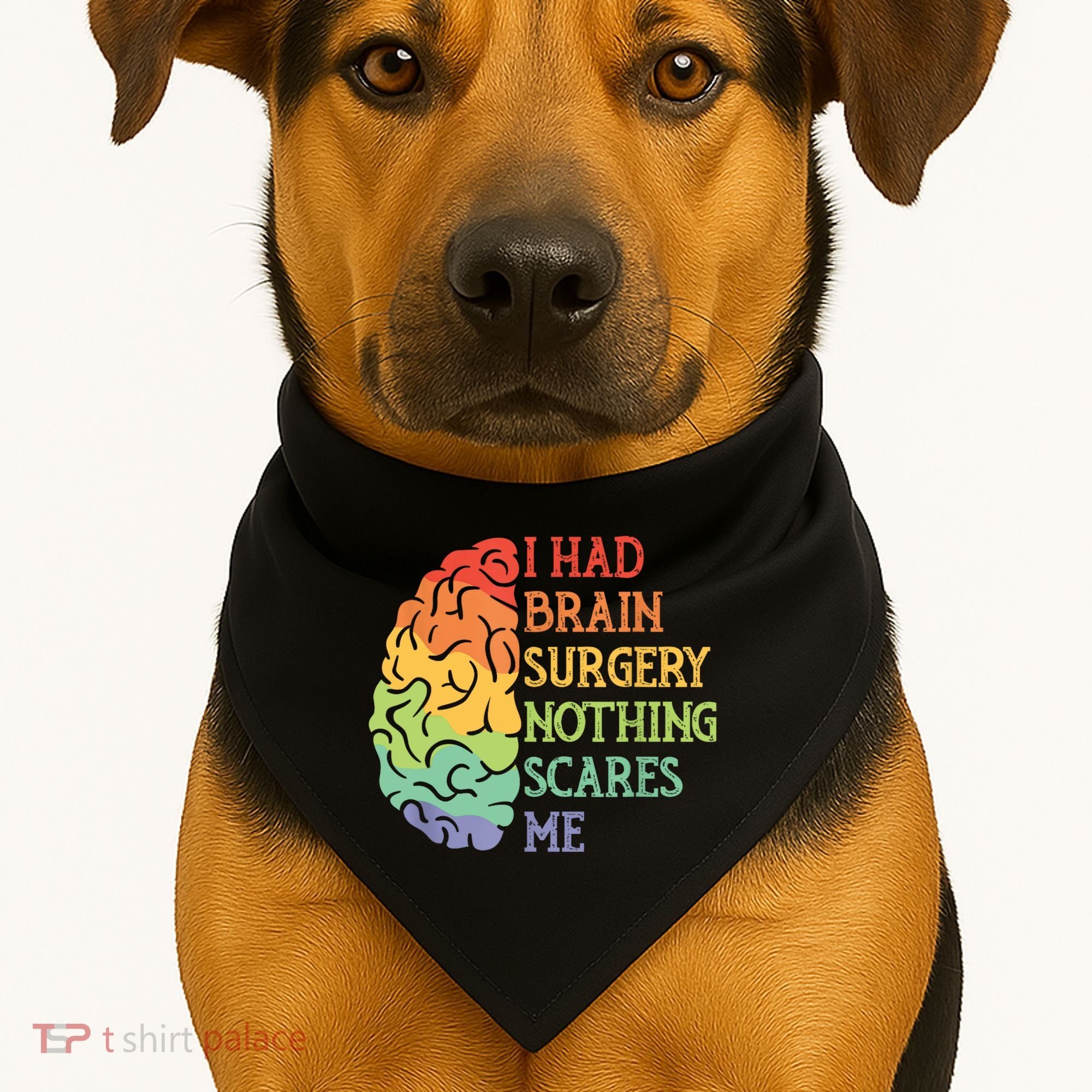 I Had Brain Surgery Nothing Scares Me USA-Made Doggie Bandana