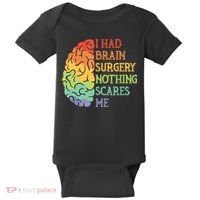 I Had Brain Surgery Nothing Scares Me Baby Bodysuit thumb 0