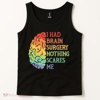 I Had Brain Surgery Nothing Scares Me Tank Top thumb 2