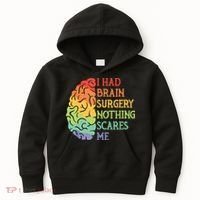 I Had Brain Surgery Nothing Scares Me Kids Hoodie thumb 0