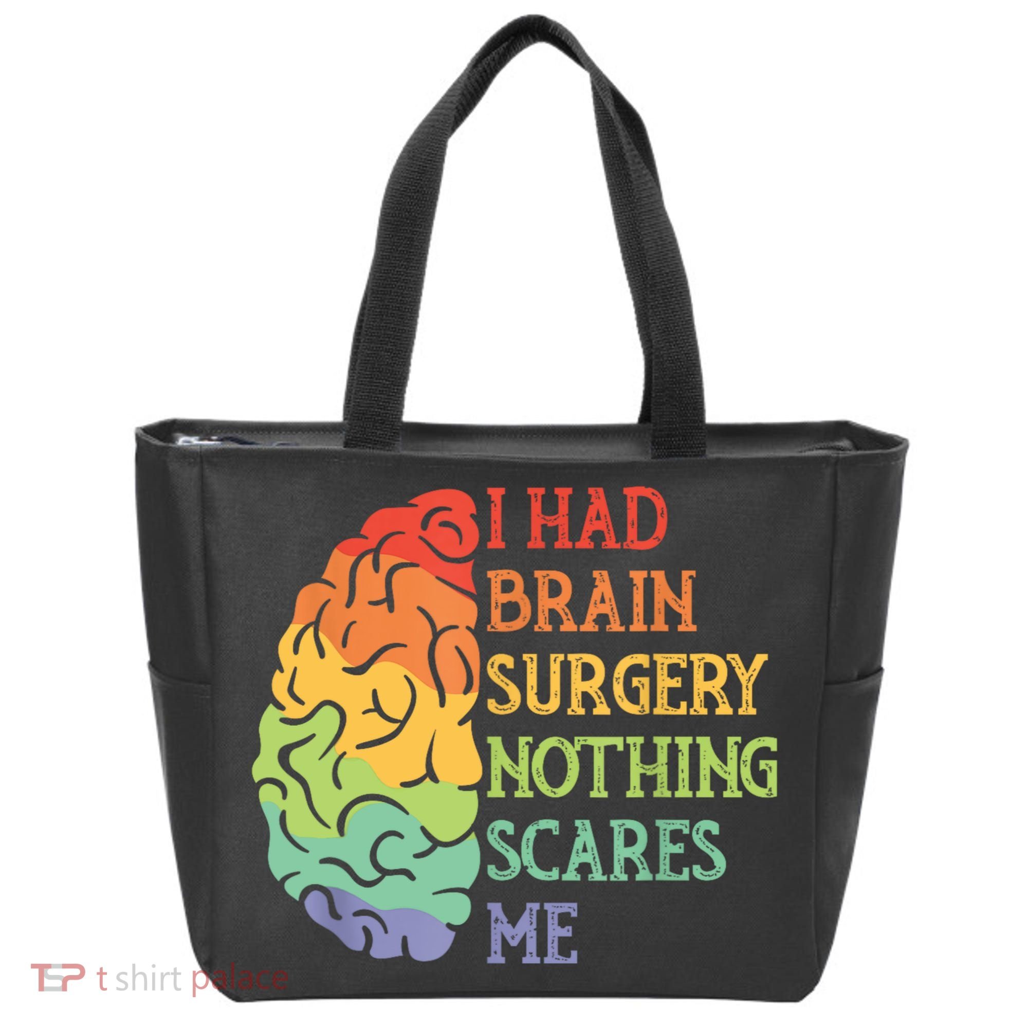 I Had Brain Surgery Nothing Scares Me Tote Bag