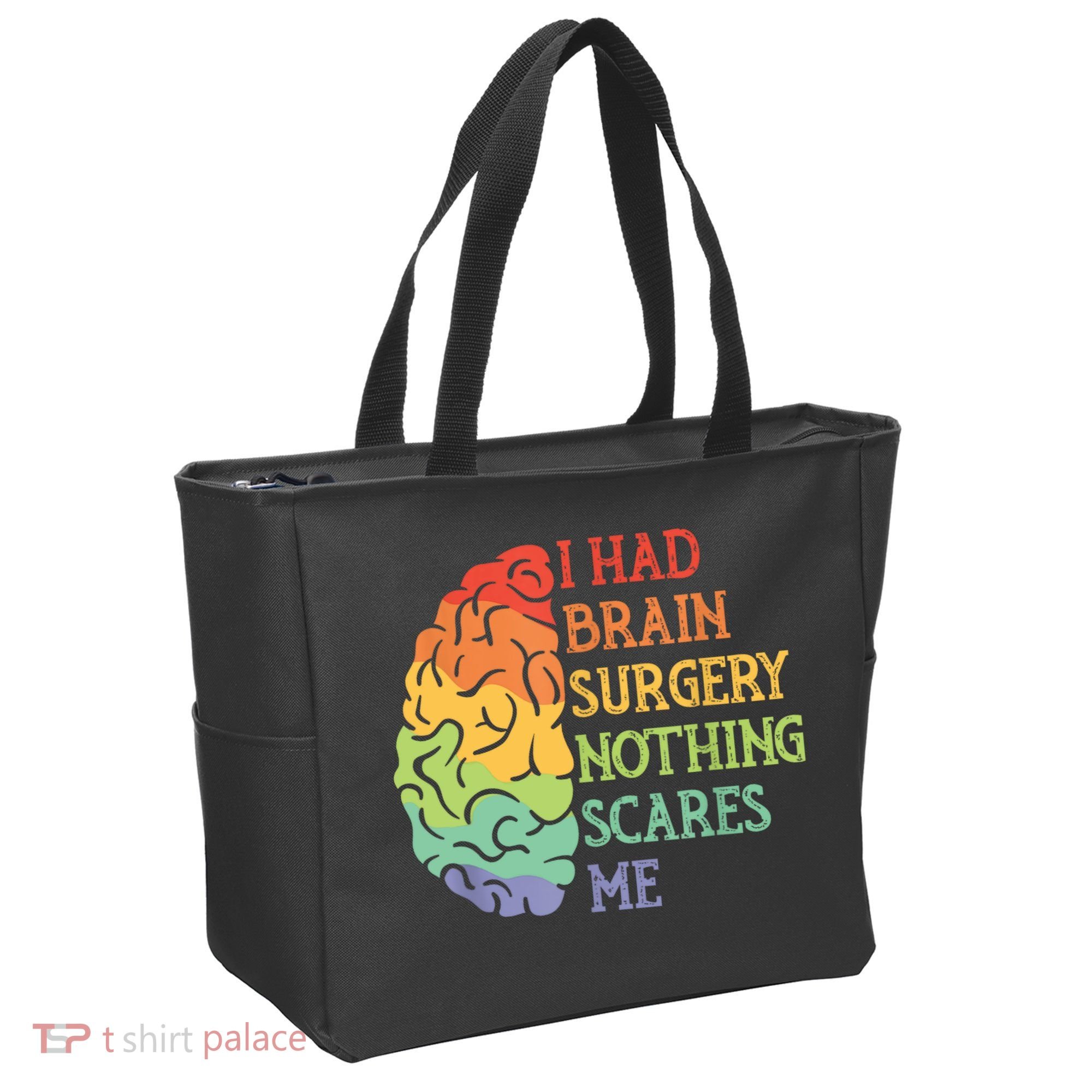 I Had Brain Surgery Nothing Scares Me Tote Bag
