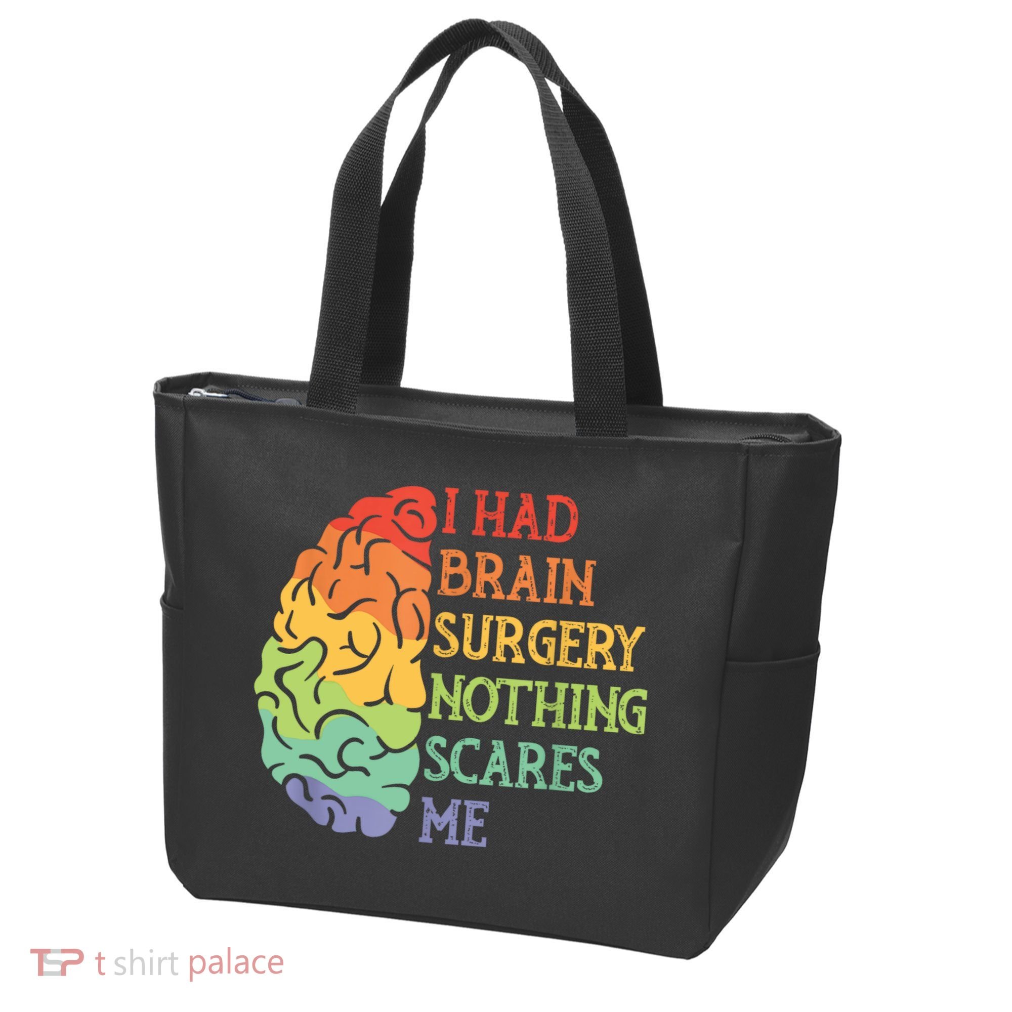 I Had Brain Surgery Nothing Scares Me Tote Bag