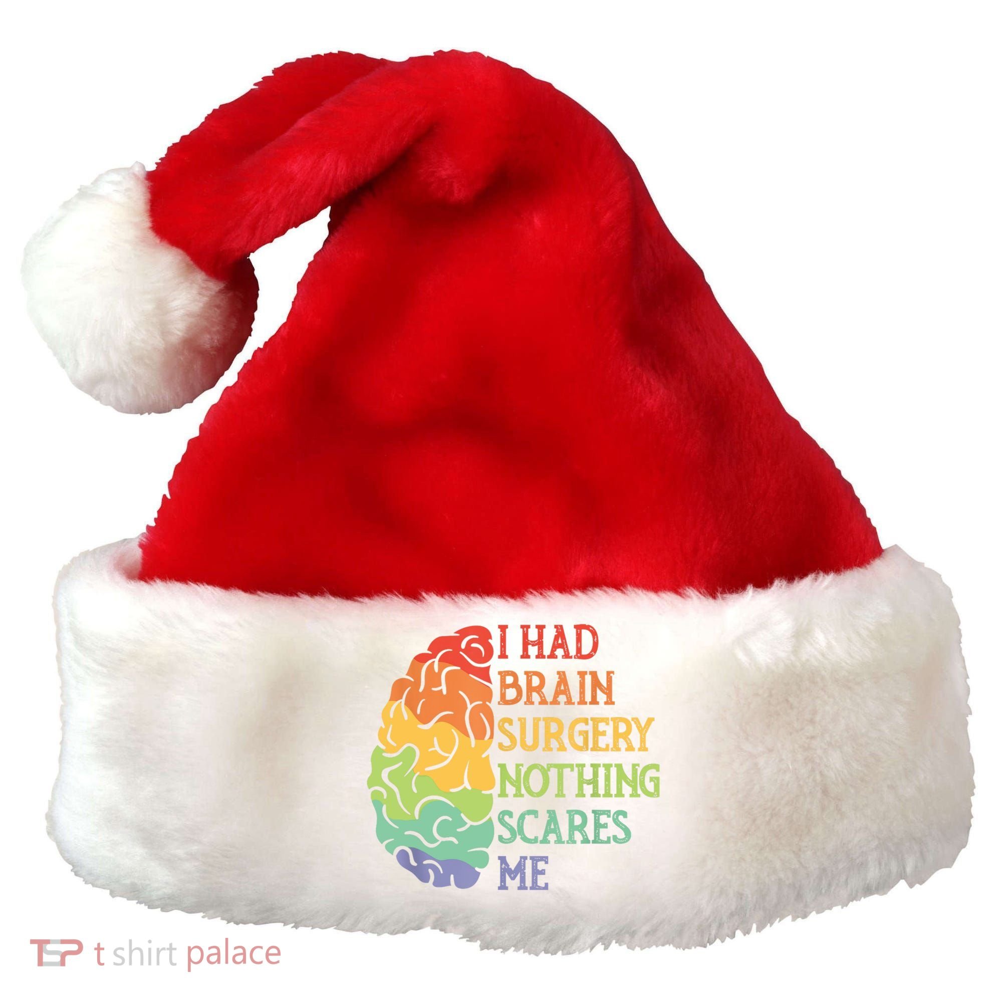 I Had Brain Surgery Nothing Scares Me Santa Hat