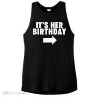 It's her birthday Ladies PosiCharge Tri-Blend Wicking Tank thumb 0