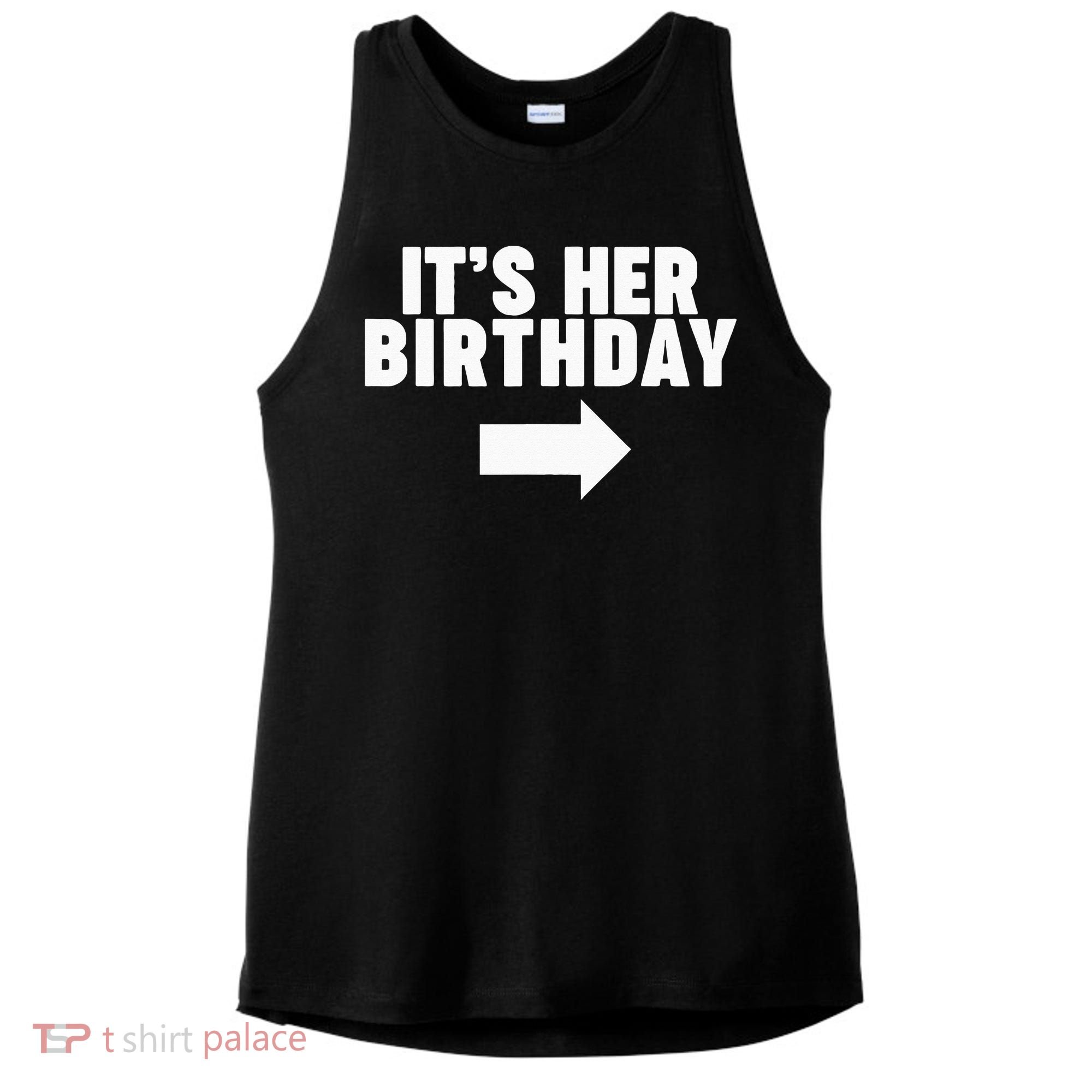 It's her birthday Ladies PosiCharge Tri-Blend Wicking Tank