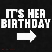 It's her birthday Ladies PosiCharge Tri-Blend Wicking Tank thumb 2