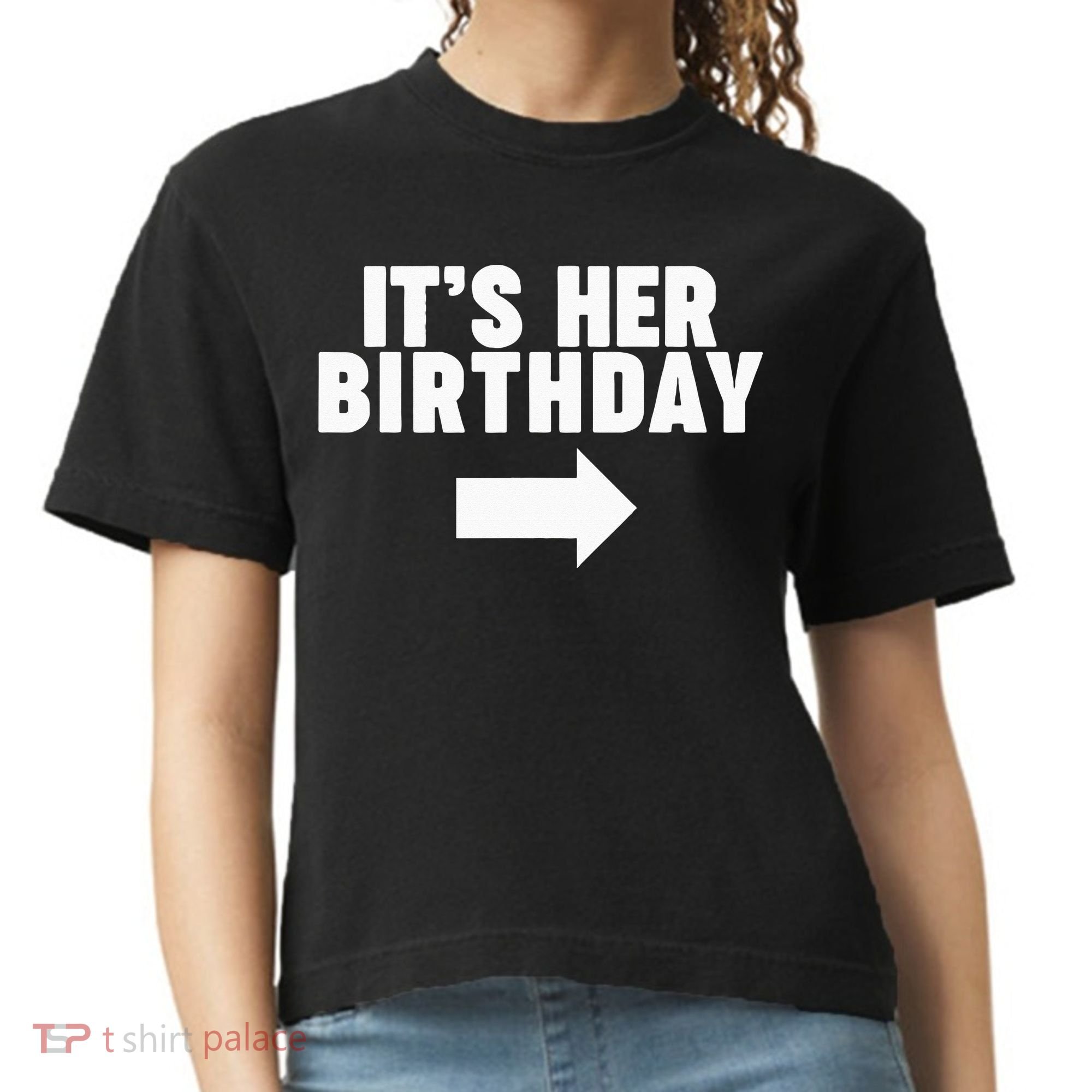 It's her birthday Comfort Colors Boxy T-Shirt