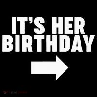 It's her birthday Youth Performance Sprint T-Shirt thumb 2