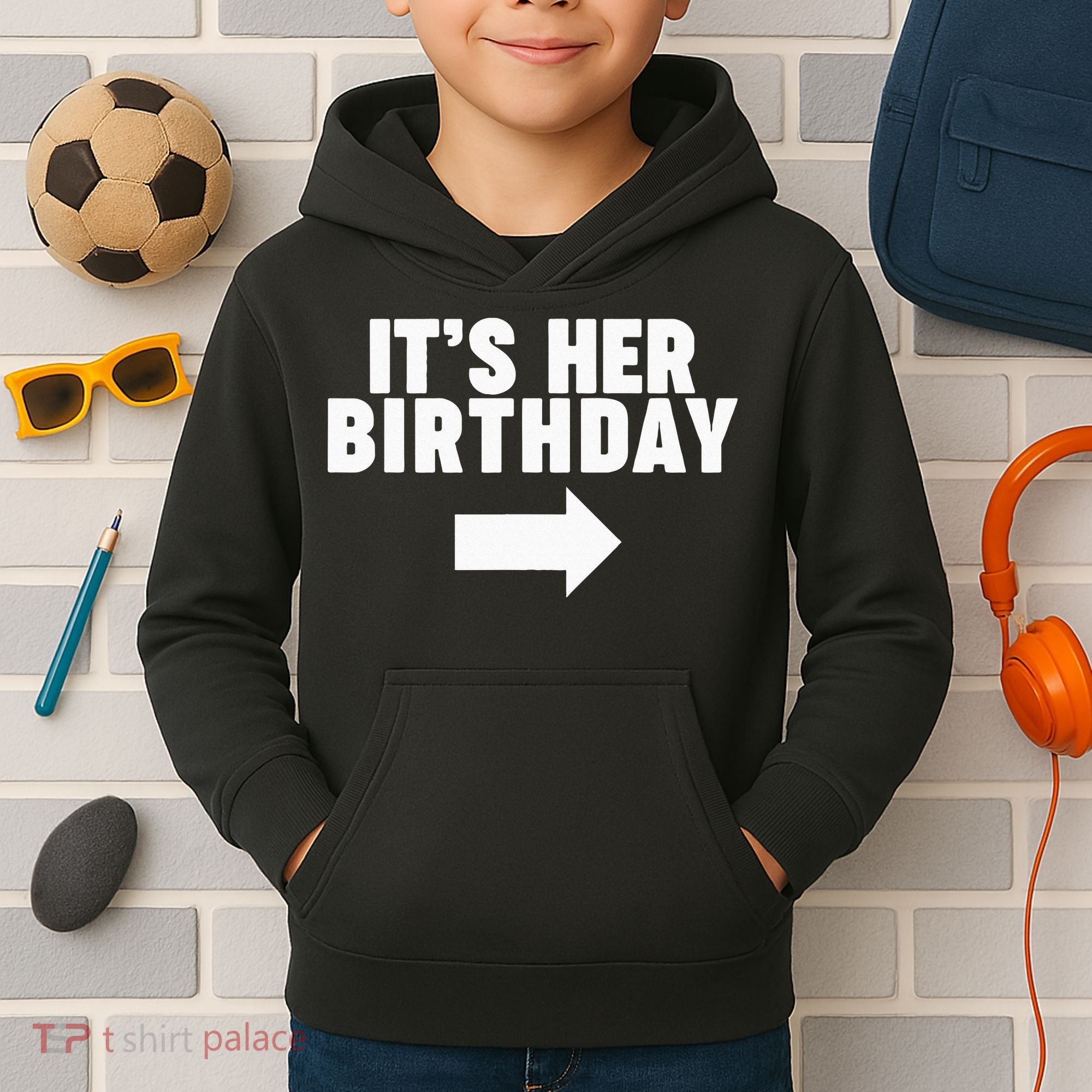 It's her birthday Kids Hoodie