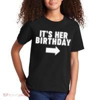 It's her birthday Kids T-Shirt thumb 2