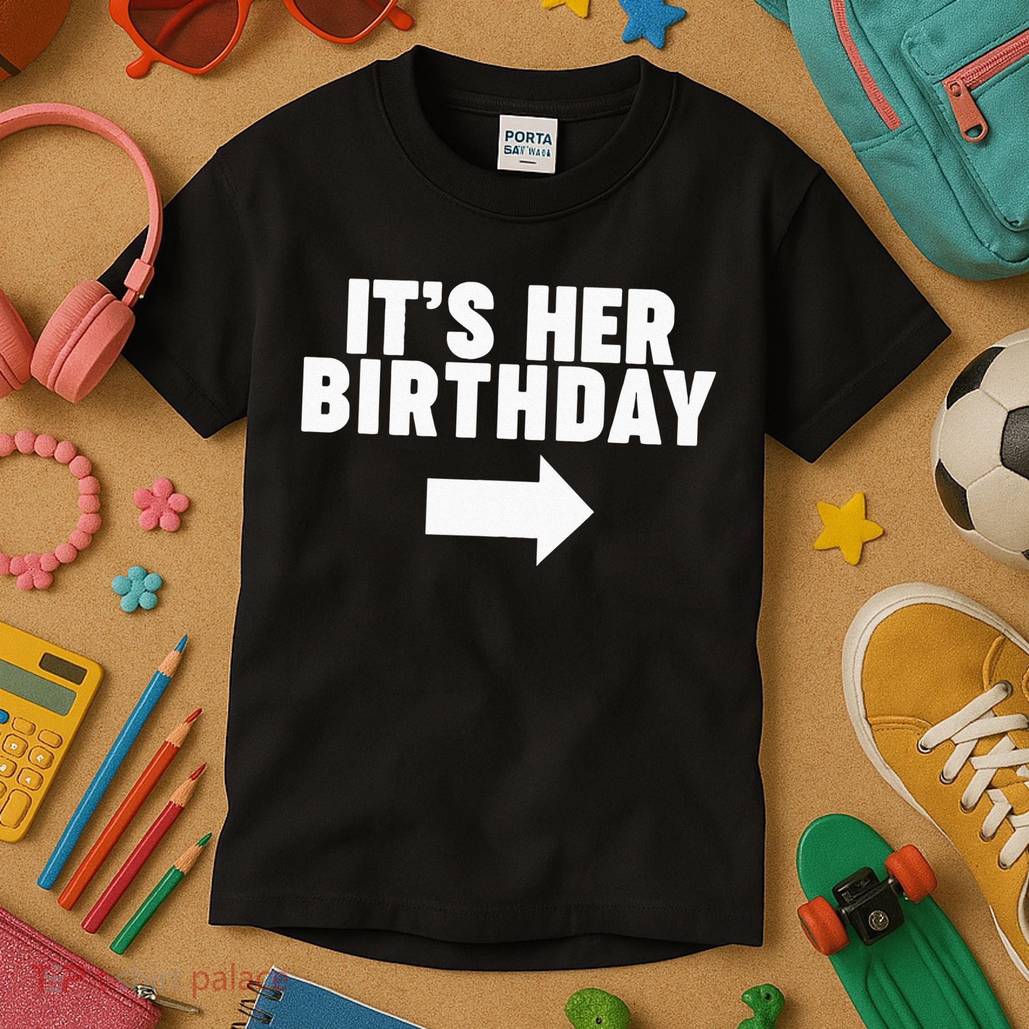 It's her birthday Kids T-Shirt