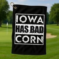 Iowa Has Bad Corn Nebraska Better Than Iowa Golf Towel thumb 1