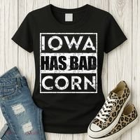 Iowa Has Bad Corn Nebraska Better Than Iowa Women's T-Shirt thumb 3