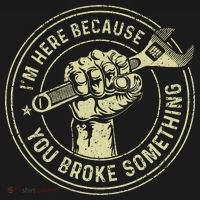 I'm Here Because You Broke Something Mechanic Handyman Women's Hoodie thumb 2