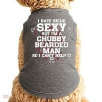 I Hate Being Sexy But I'm A Chubby Bearded Man Funny Gifts Doggie Tank thumb 0