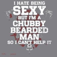 I Hate Being Sexy But I'm A Chubby Bearded Man Funny Gifts Women's Hoodie thumb 2